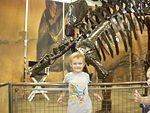 Elijah thought the dinosaurs were cool! And Abigail wants to play with Timothy.
