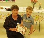 Mrs. Jackson and Elijah pose for a quick picture :)