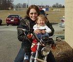 Caitlyn took a minute out of her busy day to sit on my bike with me :):)