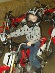 This bike is really a Harley :) hehe... Elijah was a pro on this inside dirt track!
