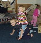 Caitlyn is ride'n in style :) 