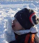 My tongue is stuck on the ice! :P