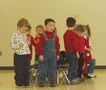 Elijah is getting ready to play musical chairs :) 