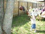 Go Abigail GO!!! Hit the neigh neigh piñata!