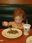 Look Grandma Cooley!!! I am eating GREEN BEANS!!!!!