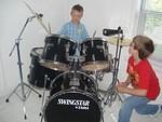 Elijah is a natural drummer.