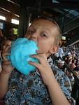 Elijah loves cotton candy!