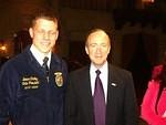 Bruce introduced Mitch Daniels at some swanky thing :) LOL!!!!  ((With his eyes closed!!))
