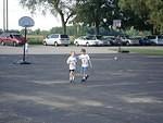 Playing b-ball with your brother rocks!