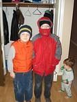 They look thrilled!  Isaiah is wondering where his snow gear is :(
