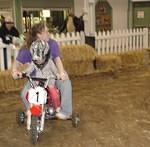 Abby's bike didn't go as fast (for some reason)...